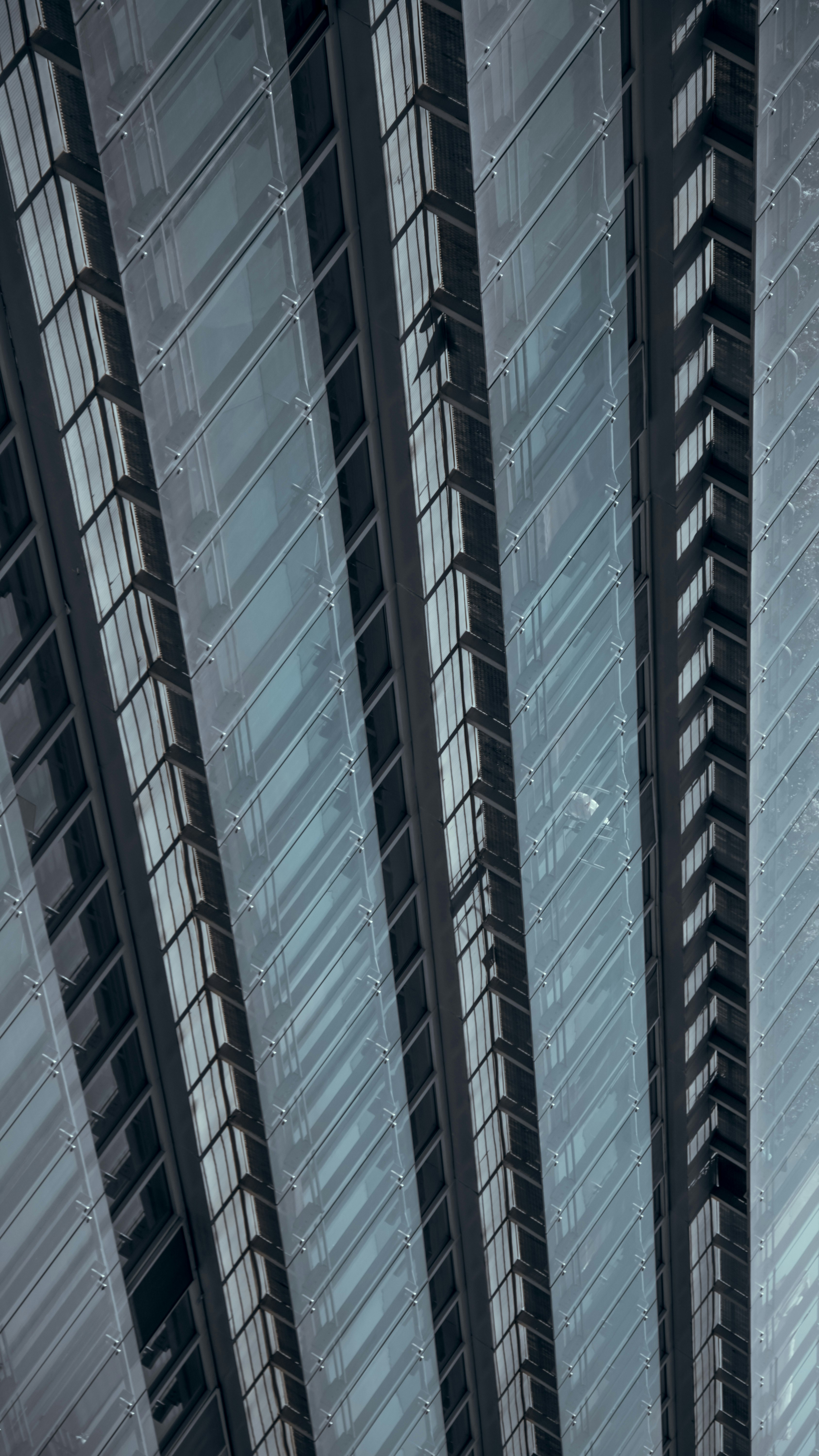 white and blue concrete building